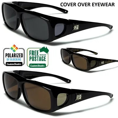 $24.95 • Buy Polarised Fit Over Sunglasses - Wear Over Prescription Eye Glasses - Polarized
