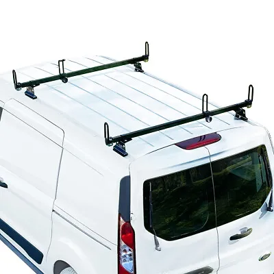 Heavy Duty 2 Bar Black GFY Ladder Roof Rack Fits: Ford Transit Connect 2014-on • $142.22