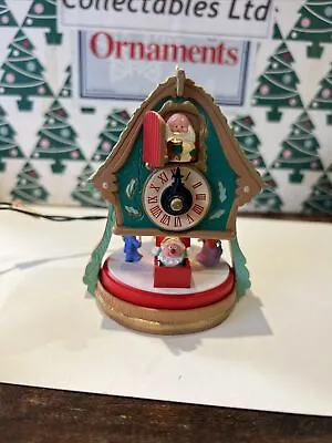 £17.99 • Buy Enchanted Clock Magic Light Motion Christmas Hallmark Keepsake Ornament In Box