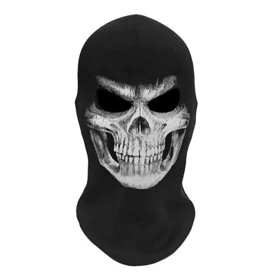 Halloween Face Mask Skeleton Headgear Scary Horror Costume Cosplay Accessories • $13.88