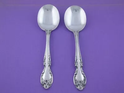 2 Sterling GORHAM Cream Soup Spoons MELROSE ~no Mono • $95