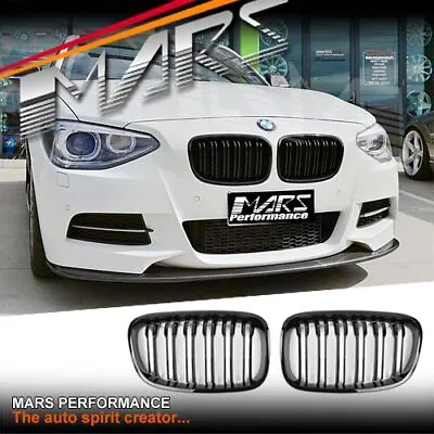 $99.99 • Buy Gloss Black M4 Style Bumper Kidney Grille Grill For BMW 1 Series F20 Hatch 11-15