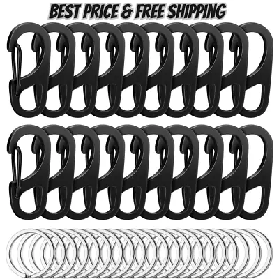 40 Pieces Mini Carabiner Clip Tiny Keychain Carabiner Mini Keyring For Backpack • $14.50