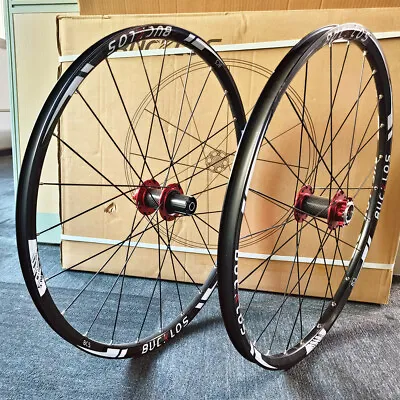 BUCKLOS 26/27.5/29  QR/Thru Axle Bike Wheels Carbon Hub MTB Disc Brake Wheelset • $173.57