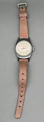 Vtg U.S. Time Cinderella Watch W/ Original Strap Works In Good Condition • $19.99