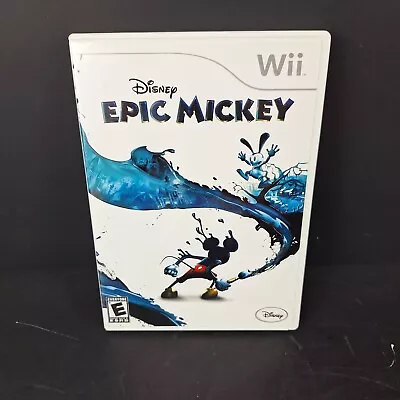 🔴Disney Epic Mickey (Nintendo Wii 2010) Complete With Manual • $6.99