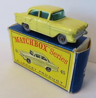 1960s Matchbox Regular Wheels #45 Vauxhall Victor In Original Box Lesney England • $18.15