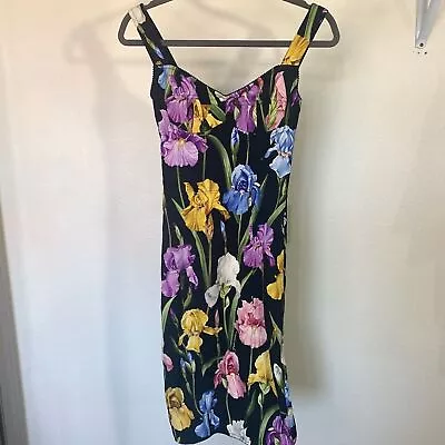 D&G Dress Authentic Dolce & Gabbana Iris Dress Vintage Designer Dress Sz 36 • $499