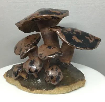 1972 Mid Century Modern Mushroom Cluster Sculpture Stoneware Signed SSP • $55.25