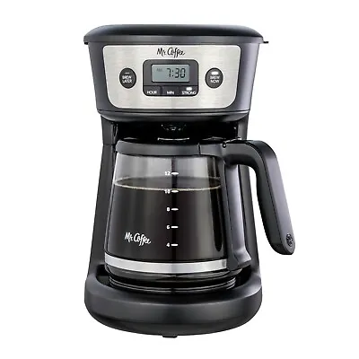 Mr.Coffee 12-Cup Programmable Coffeemaker Strong Brew Selector Stainless Steel • $59.98