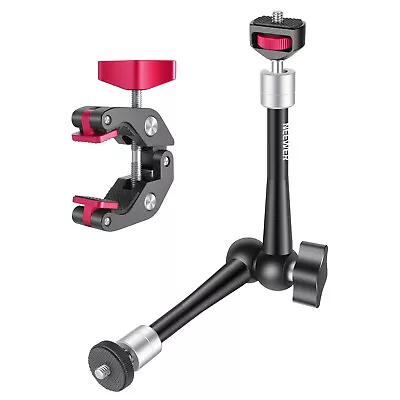 NEEWER Super Clamp With 1/4 &3/8  Thread And 9.8 /25cm Adjustable Magic Arm • £22.99