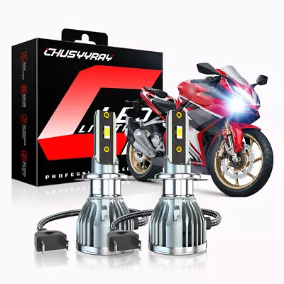 For Yamaha YZF-R6 2006 08 2009 YZF-R1 6000K H7 Motorcycle LED Headlight Bulb 2x • $49.99