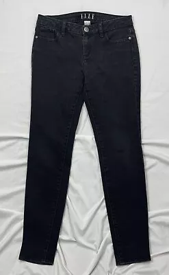 Elle Jeans Women's Sz. 4 Faded Black Cotton Blend Mid Rise ~28.5  Inseam • $11.04