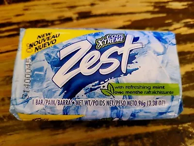 (1) Vintage ZEST Bar Soap COOL XTREME REFRESHING MINT 2003 3.28 Oz New! Rare HTF • $15.99