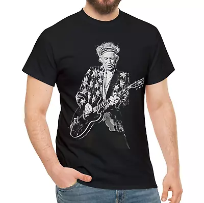 Keith Richards On Stage T-ShirtRolling Stones TeeVintage Rock Tee Unisex S-5XL • $22.99