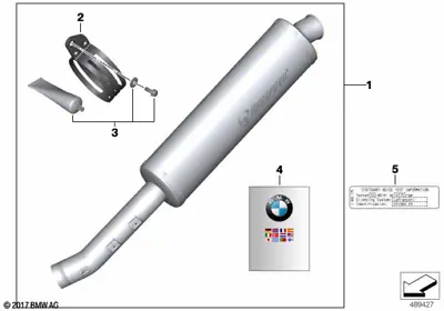 Bmw R1200 Gs Gsa Sports Rear Silencer - Akrapovic • $1100