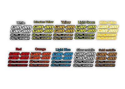 BRP CAN-AM OUTLANDER G2 Mudguard DECAL KIT /Fender Sticker Multicolor Gloss • $27