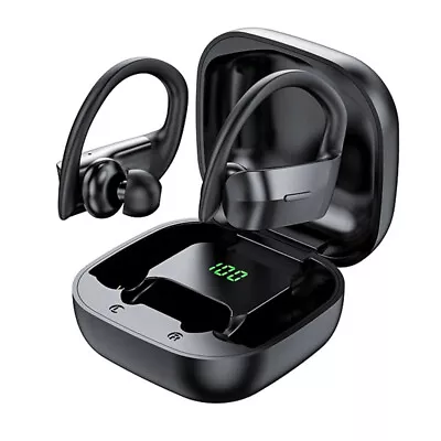 Bluetooth Headset 5.0 Wireless Earphones Headphones Stereo Ear Hook • $18.95