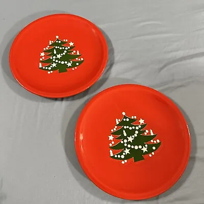 Pair Of Waechtersbach Christmas Tree 10  Dinner Plates • $79.99