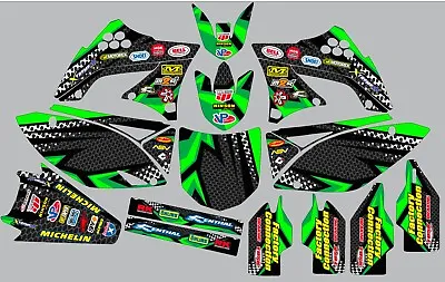 Graphic Kit For 2009-2011 Kawasaki KXF450 KX450f KX 450f Decals Logo Sticker • $161.85