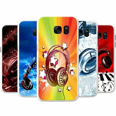 Love Music With Headphones & Notes Hard Case Phone Cover For Samsung Phones • £4.95