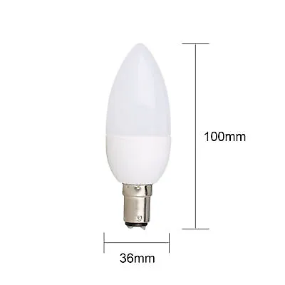 LED Light Bulb Chandelier Flame Candle White Lamp E12 E26 E27 E14 B22 3W 2835SMD • $1.29