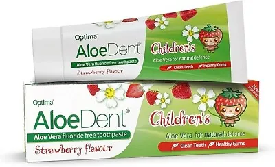 Best Aloe Dent Children's Aloe Vera Toothpaste Fluoride Free Natural Action • £3.99