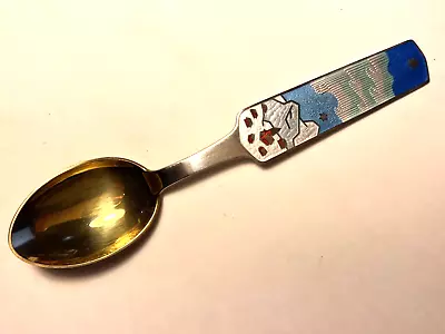 A Michelsen Sterling W/Gold Wash Bowls  Christmas Spoon 1963   Denmark • $72