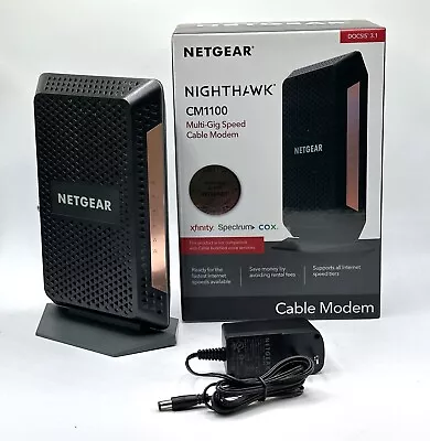 Netgear Nighthawk CM1100 Multi-Gig Speed DOCSIS 3.1 Cable Modem • $69.99