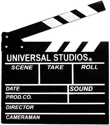 Movie Film Clap Board 12 X11  Hollywood Clapper Board Wooden Film Movie Clapboa • $14.99