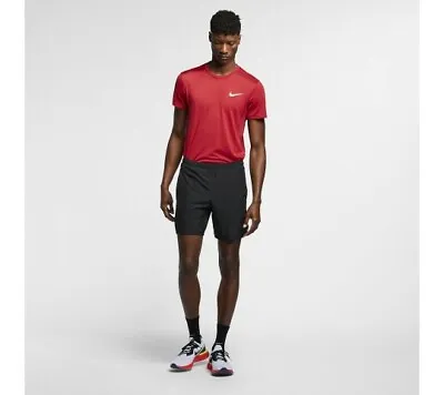 Nike Dry Challenger Stride Mens 2 In 1 Shorts Size 2XL. AJ7741-010. Black • £29.99