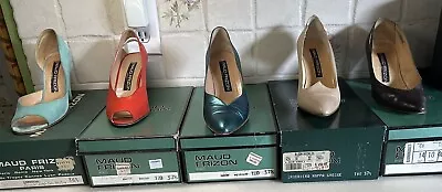 Lot Maud Frizon 7.5 Shoes 5 Dress Heels Pumps Designers • $74.99