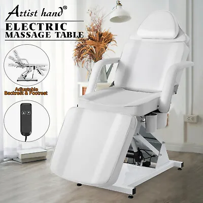 Electric Lift Recliner Massage Table Facial Bed Tattoo Beauty Salon Spa White • $459.90