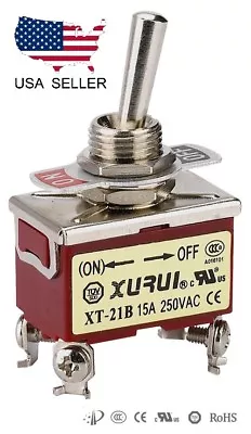Heavy Duty Dpst (on)-off Momentary Toggle Switch - Screw Terminals (21bf) • $8.92