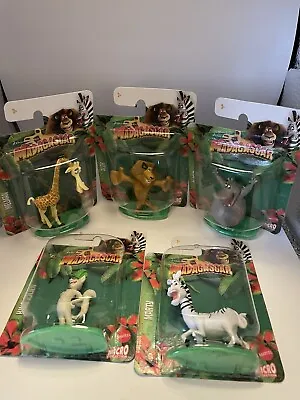 Madagascar DreamWorks 5 Mattel Micro Collection Toys Figures Animal Cake Toppers • $20