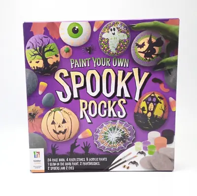 Paint Your Own Spooky Rocks Halloween Crafts Painting Kit Stones Festive Kids • £8.99