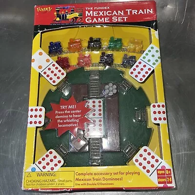 Fundex Vintage Mexican Train Game Set For Dominos 2002 Whistling Locomotive • $34.95