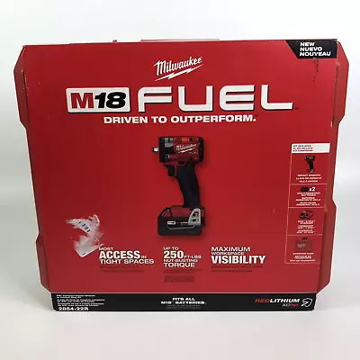 NEW Milwaukee 2854-22R M18 Fuel 3/8  Compact Impact Wrench Friction Ring Kit • $369.99