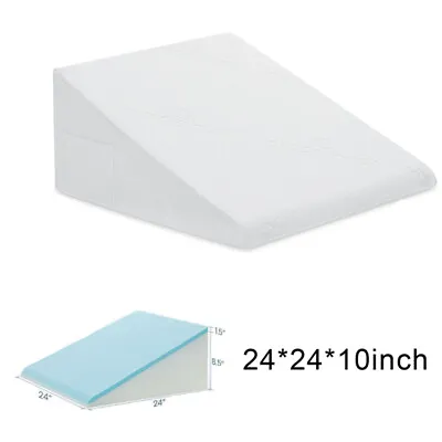 24*24*10inch Memory Foam Bed Wedge Pillow With Washable Cover & Triangle Pillow • $28.99