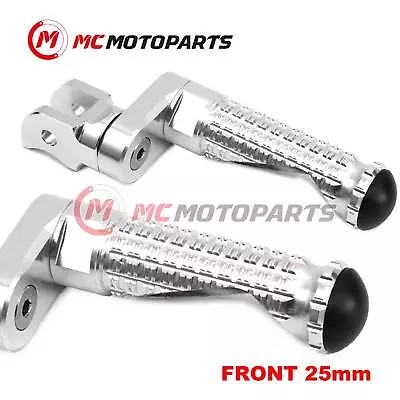 For Suzuki DL 1000 XT V-Strom 17-19 MPRO 25mm Extended SILVER Front Foot Pegs • $54.86