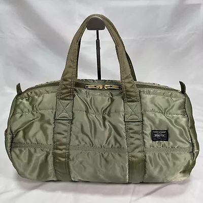 $180 • Buy Porter Yoshida & Co Tanker Sage Green Duffle Bag  Men Women