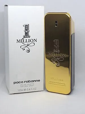 Paco Rabanne 1 One Million For Men Eau De Toilette Spray 3.4 Fl Oz Tester Plain • $67.99