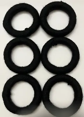 6 Mata Ortiz Pottery Olla Rings Hand Made Mexican Clay Black Yarn Display 4 Inch • $48