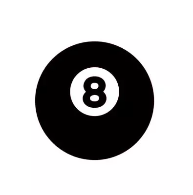 8 Ball Vinyl Sticker Decal PICK SIZE COLOR Pool Billiards Magic Eight Hustler • $1.89