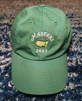 The Masters 2007 Augusta American Needle Adjustable Strap Green Golf Hat • $19.85