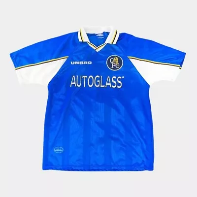 Chelsea Home Football Shirt 1997 - 1999 Umbro Blue Adults XXL 2XL • £118.80