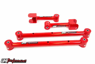 UMI 1968-1972 GM A-Body Tubular Upper & Lower Rear Control Arms Kit RED 401516-R • $349.99