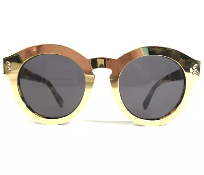 Stella McCartney Sunglasses SC0046S 005 Shiny Gold Tortoise Frames Black Lenses • $154.99