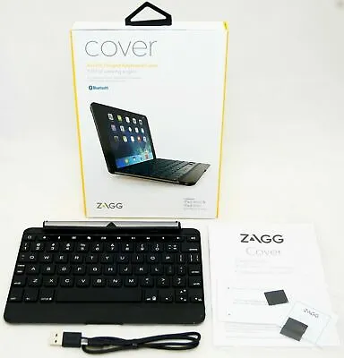 $27.95 • Buy NEW Zagg Cover IPad Mini 1/2/3 Retina Bluetooth Hinged Keyboard Stand Case BLACK