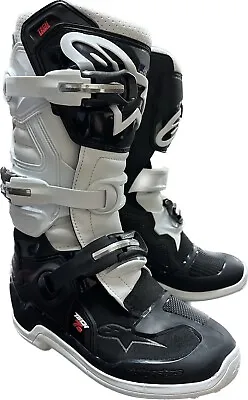 Alpinestars Tech 7s Youth Motorcross ATV MX Offroad Boots 3 Black White • $404.21